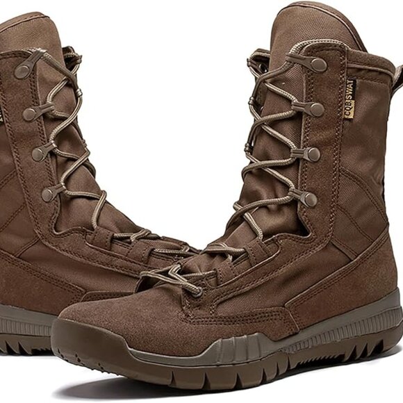 Men\'s Leather High Top Military Tactical Boots Breathable Comfortable Non-Slip main image 7